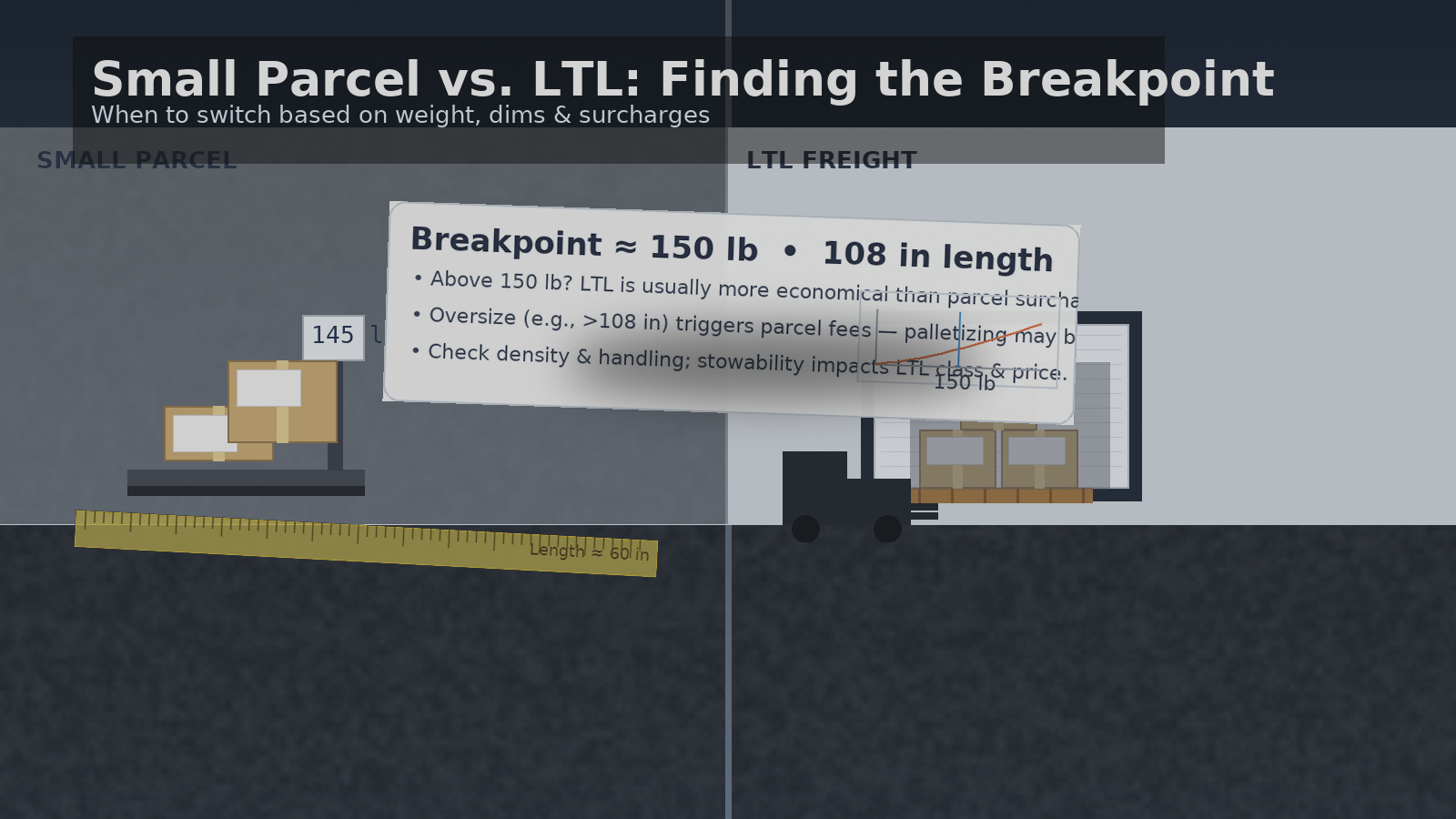 Small Parcel vs. LTL: Finding the Breakpoint