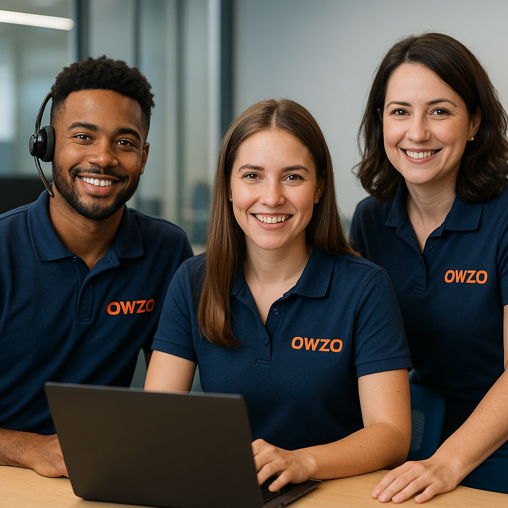 Owzo team coordinating full truckload shipments