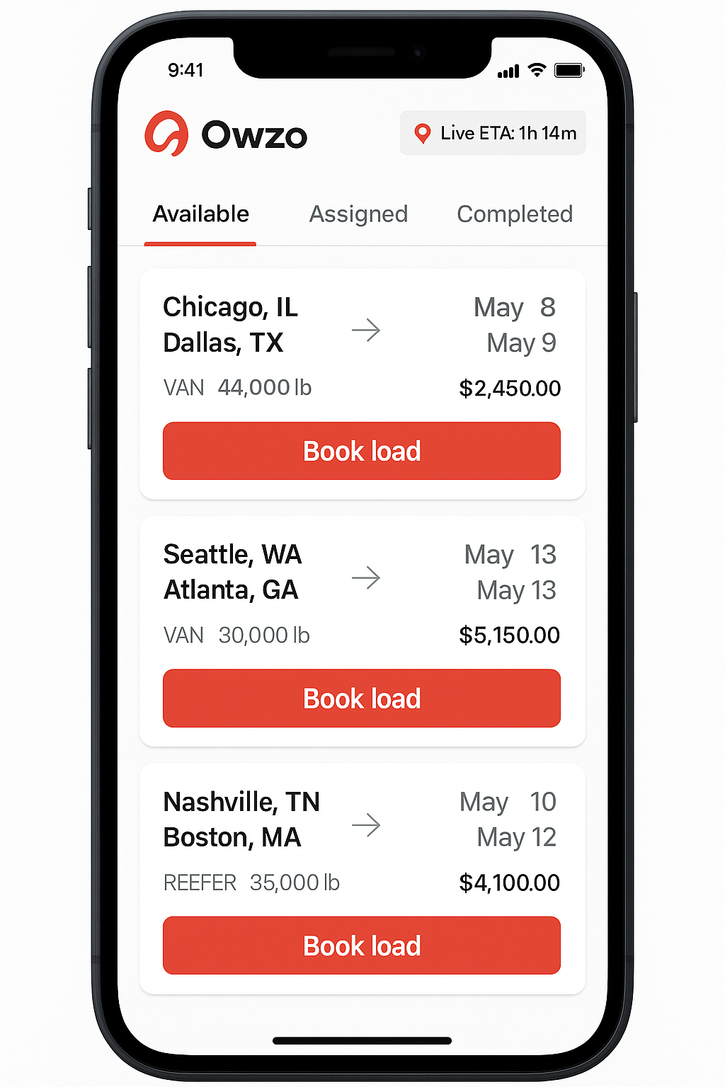 Owzo App Screenshot